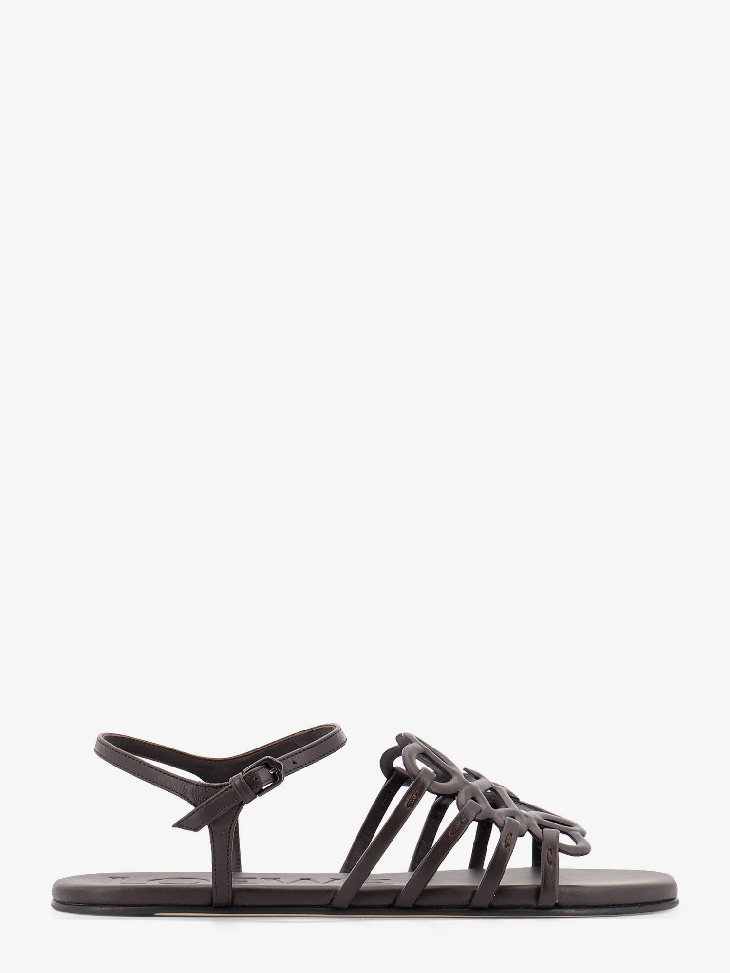 LOEWE Paula's Ibiza -Petal Leather Sandals With Anagram Logo On The Front