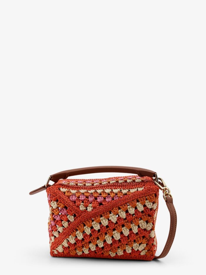 LOEWE Paula's Ibiza-Puzzle Edge Multicolor Crochet Handbag