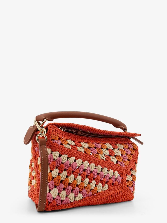 LOEWE Paula's Ibiza-Puzzle Edge Multicolor Crochet Handbag