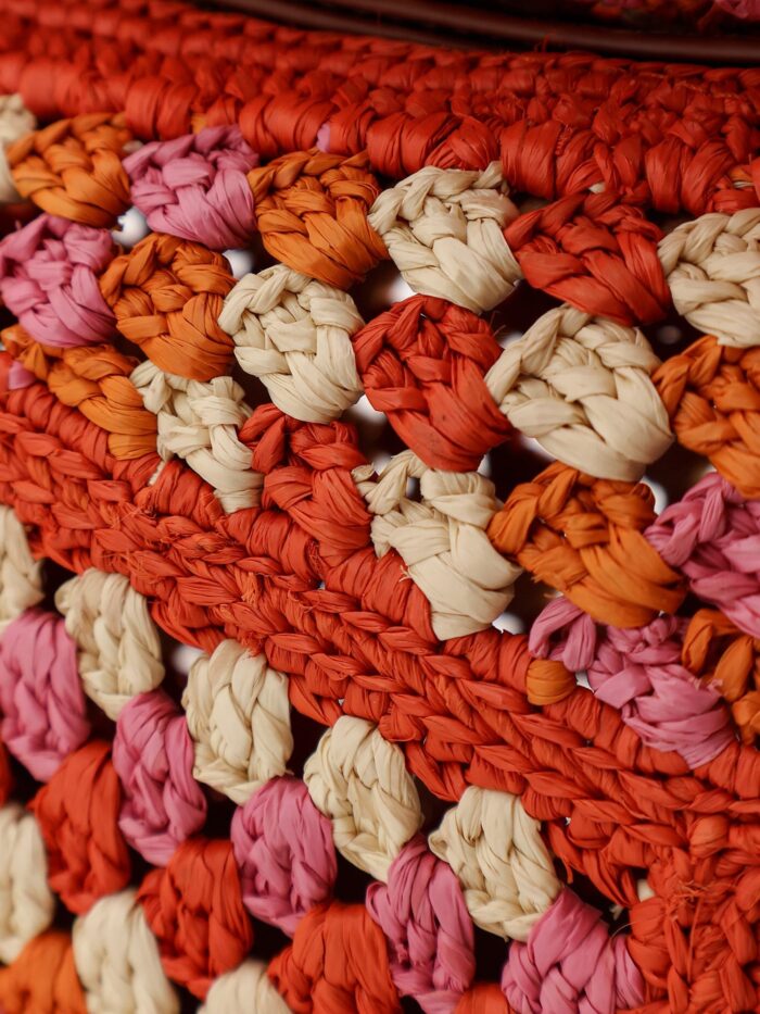 LOEWE Paula's Ibiza-Puzzle Edge Multicolor Crochet Handbag