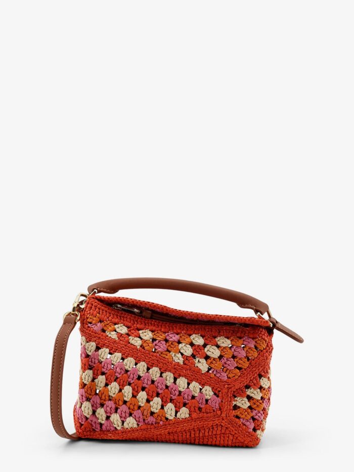 loewe paula's ibiza puzzle edge multicolor crochet handbag LOEWE Paula's Ibiza-Puzzle Edge Multicolor Crochet Handbag