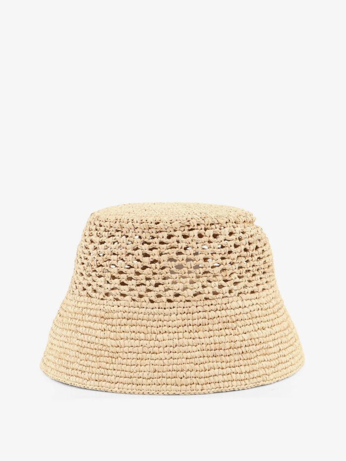 LOEWE Paula's Ibiza Raffia And Leather Hat