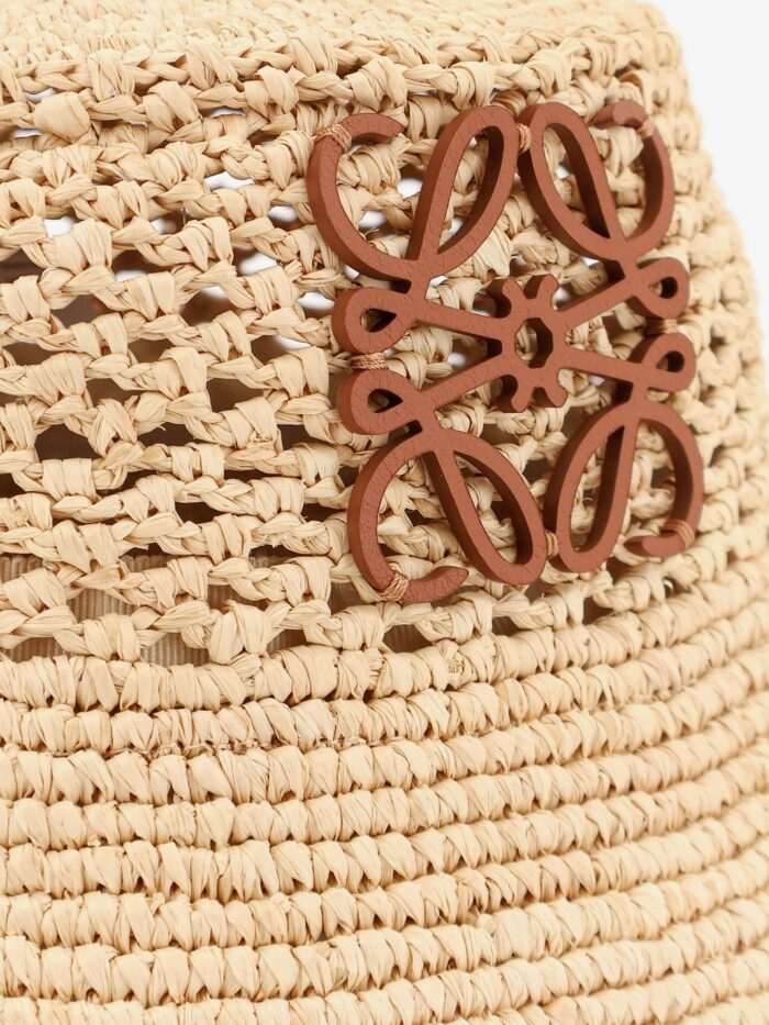 LOEWE Paula's Ibiza Raffia And Leather Hat
