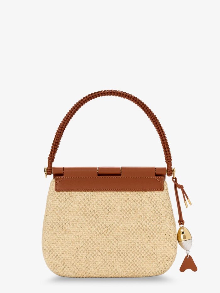 LOEWE Paula's Ibiza Raffia And Leather Pescador Crossbody Bag
