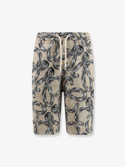 LOEWE Paula's Ibiza - Terrycloth Shorts With Iconic Print
