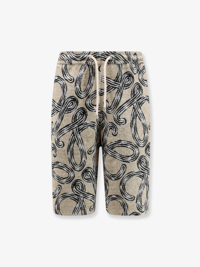 LOEWE Paula's Ibiza - Terrycloth Shorts With Iconic Print