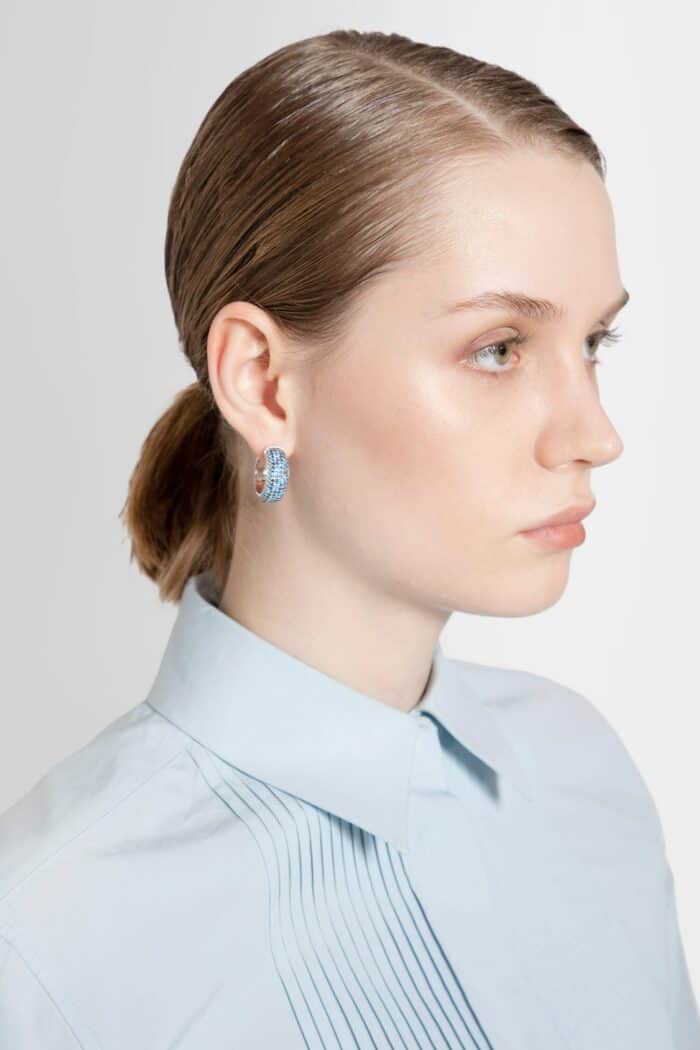 LOEWE Pav Hoop Earrings