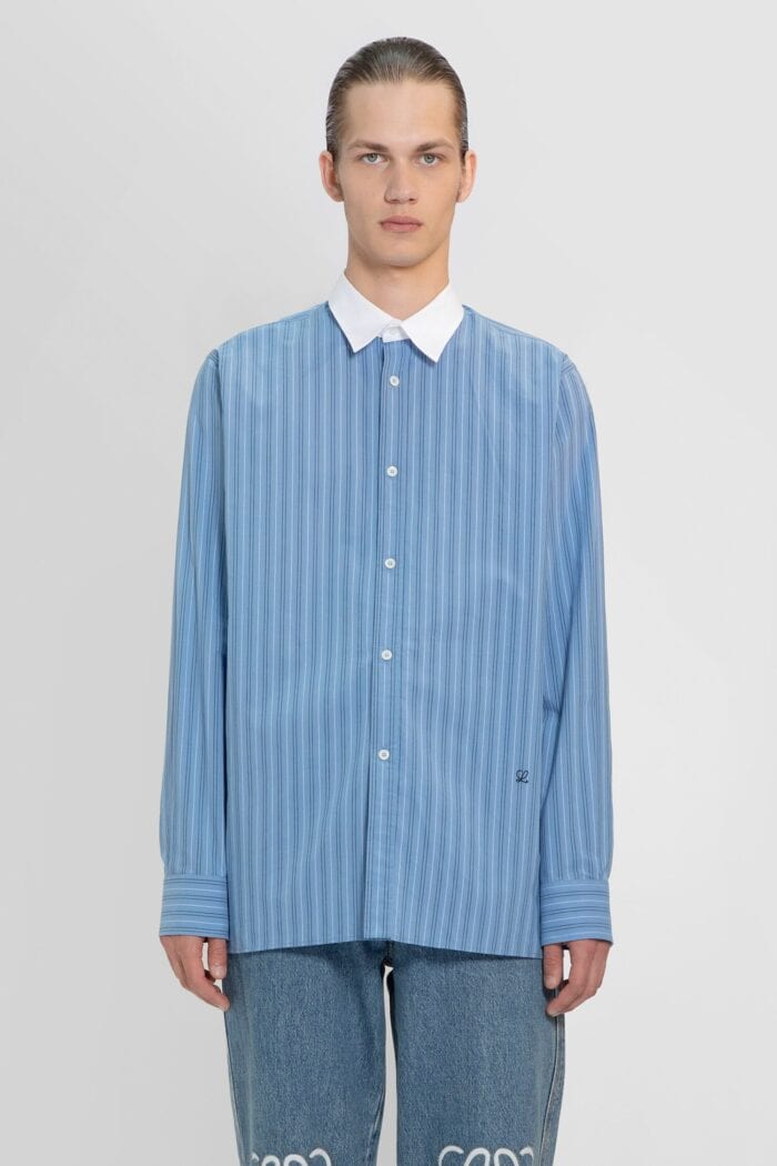 loewe pinstripe shirt in cotton LOEWE Pinstripe Shirt In Cotton
