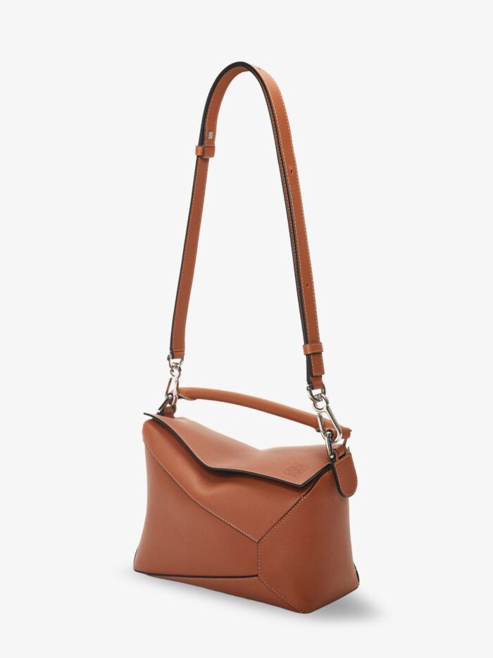 LOEWE Puzzle Edge Leather Handbag With Engraved Anagram Logo