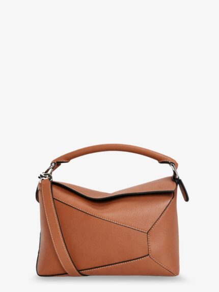 LOEWE Puzzle Edge Leather Handbag With Engraved Anagram Logo