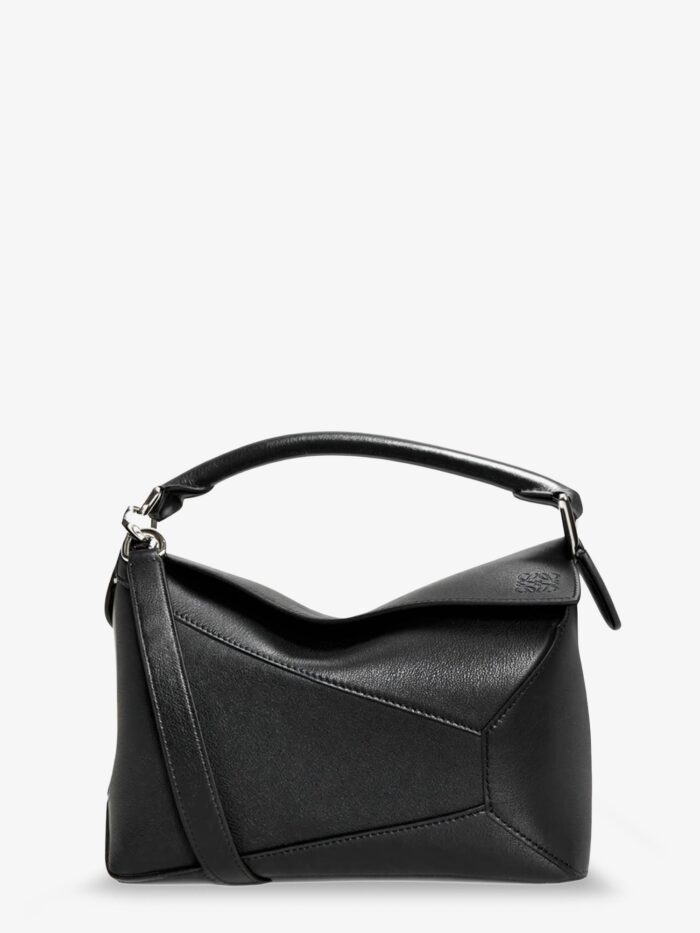 LOEWE Puzzle Edge Leather Handbag With Engraved Anagram Logo