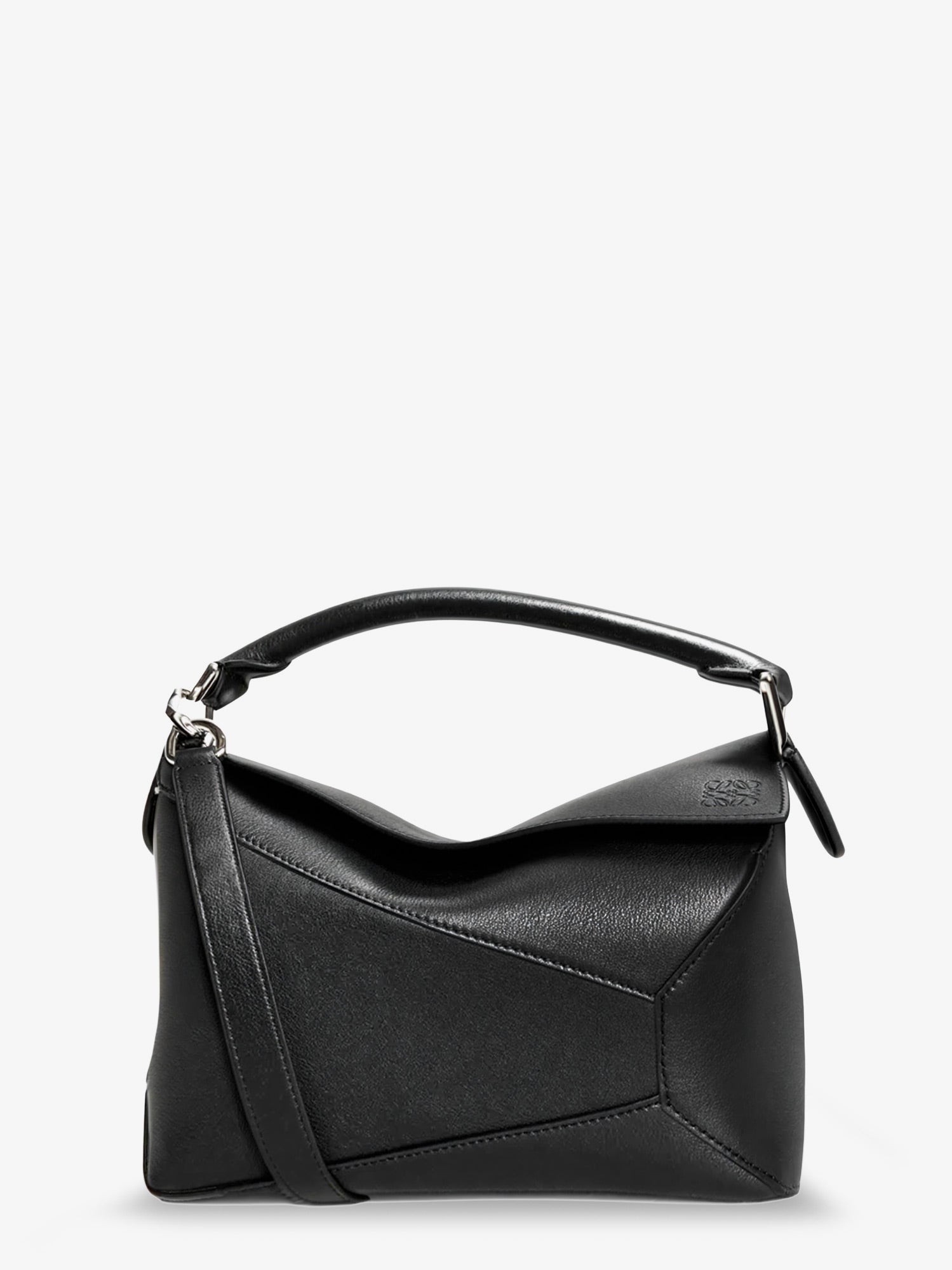 LOEWE Puzzle Edge Leather Handbag With Engraved Anagram Logo