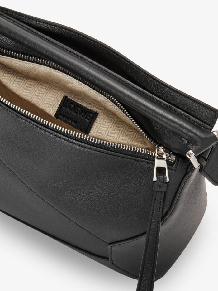 LOEWE Puzzle Edge Leather Handbag With Engraved Anagram Logo