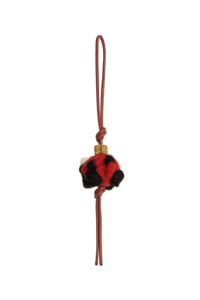 LOEWE Red Panda Felt Charm