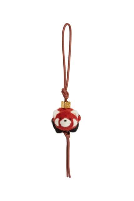 LOEWE Red Panda Felt Charm