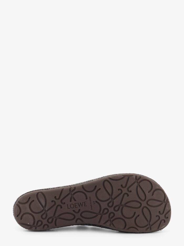 LOEWE Rio Suede And Raffia Loafers