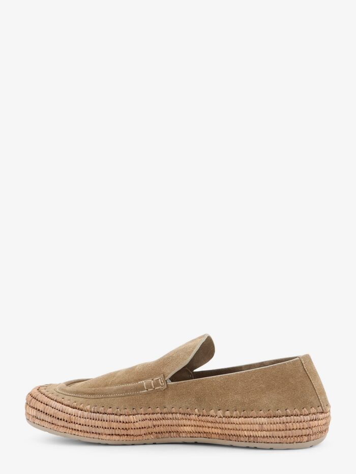 LOEWE Rio Suede And Raffia Loafers