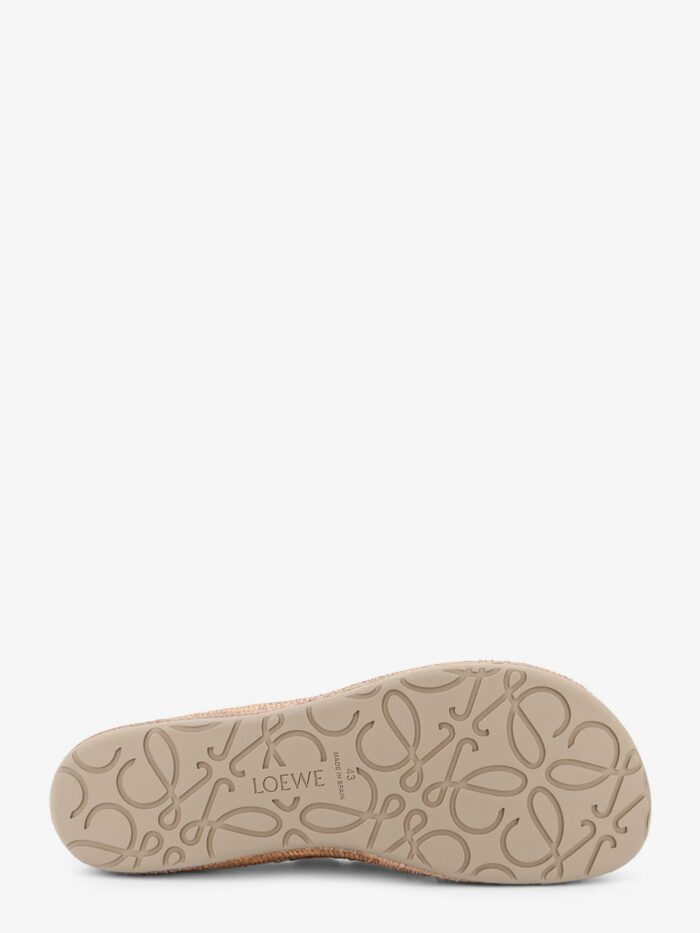 LOEWE Rio Suede And Raffia Loafers