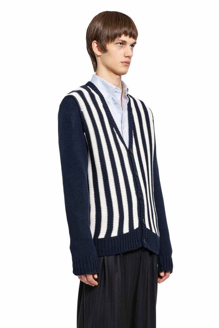 LOEWE Striped Jacquard Cardigan