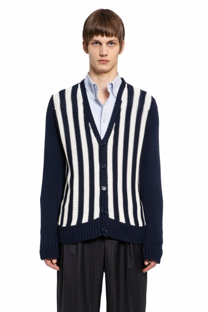 LOEWE Striped Jacquard Cardigan