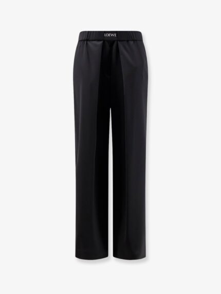 LOEWE Wool Trousers With Logo Detail