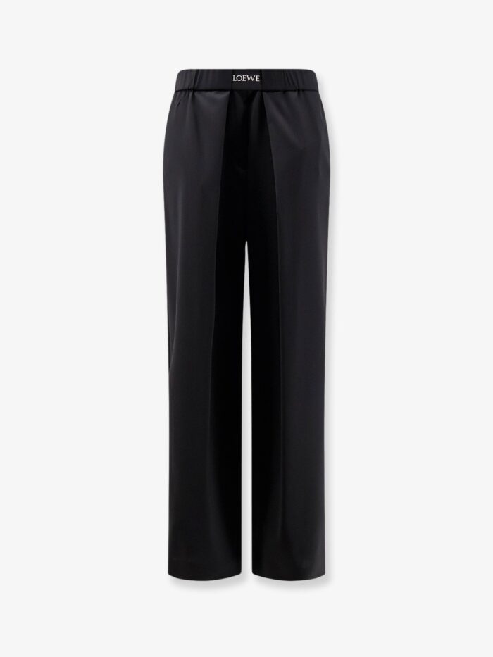 LOEWE Wool Trousers With Logo Detail