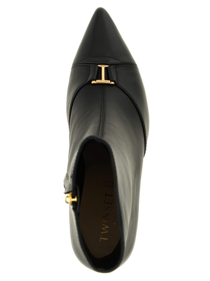 TWIN SET Logo Ankle Boots