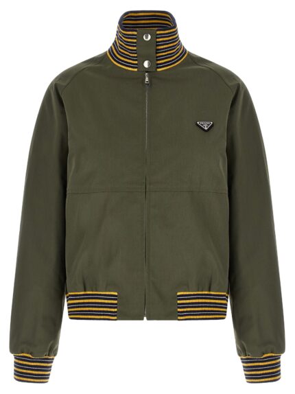 PRADA Logo Bomber Jacket