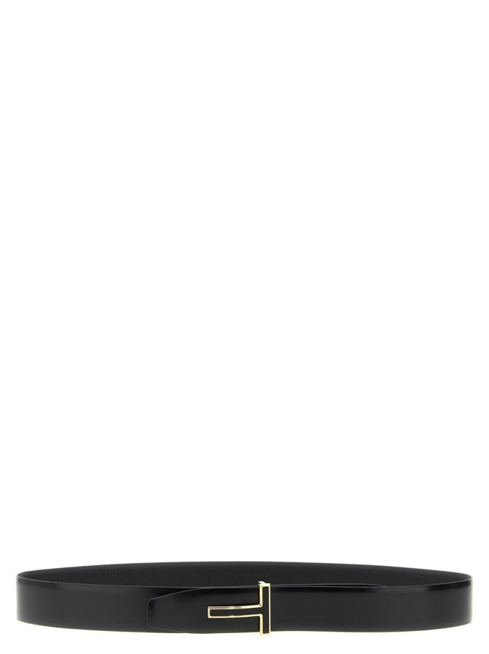 TOM FORD Logo Buckle Reversible Belt