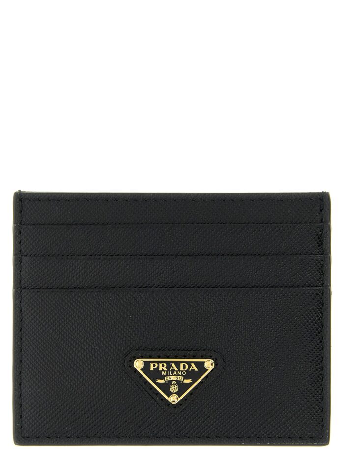 prada logo card holder PRADA Logo Card Holder