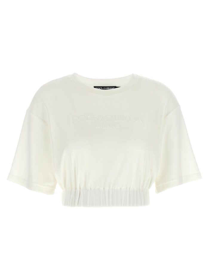 dolce & gabbana logo chenille top Dolce & Gabbana Logo Chenille Top