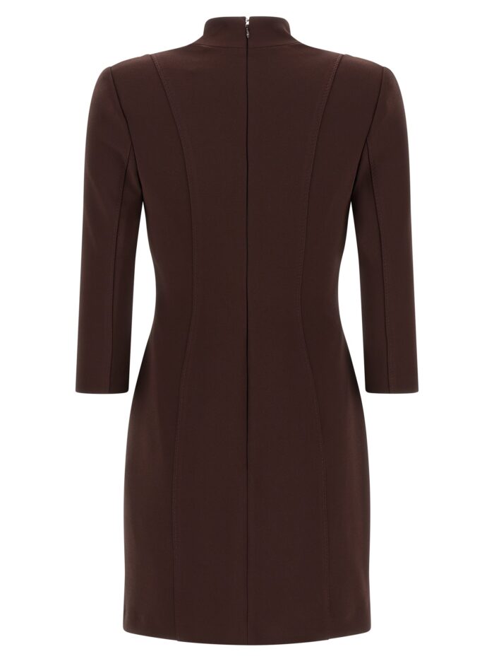 Elisabetta Franchi Logo Dress With Elastic Bands