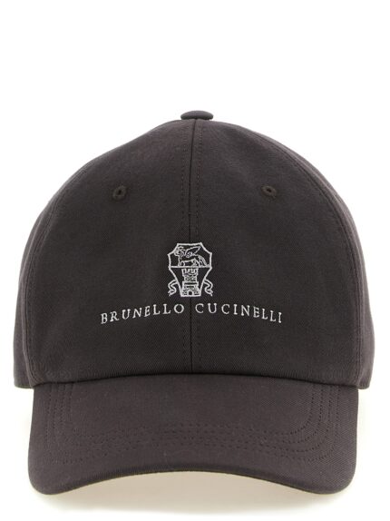 Brunello Cucinelli Logo Embroidery Cap