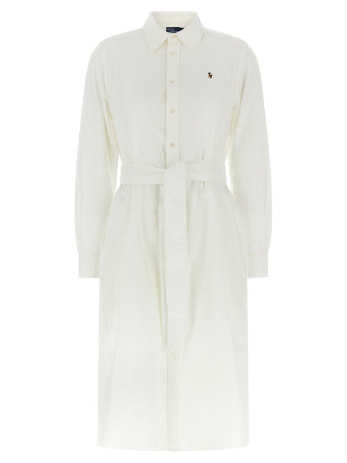 polo ralph lauren logo embroidery chemisier dress Polo Ralph Lauren Logo Embroidery Chemisier Dress