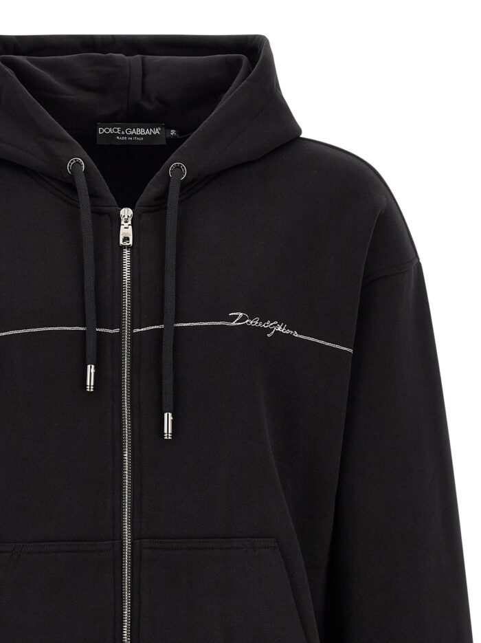 Dolce & Gabbana Logo Embroidery Hoodie