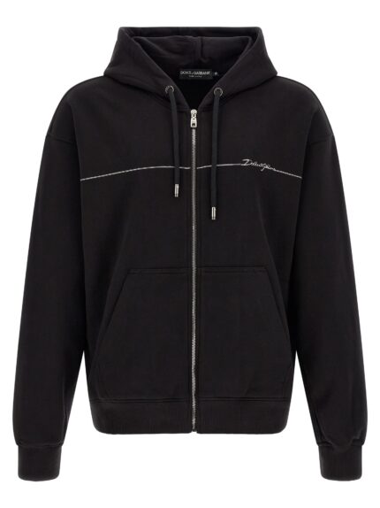 Dolce & Gabbana Logo Embroidery Hoodie
