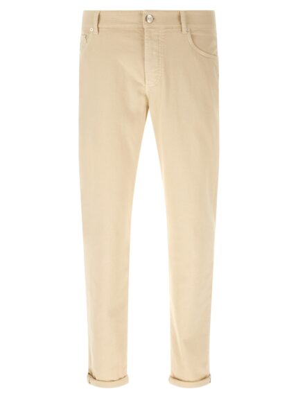 Brunello Cucinelli Logo Embroidery Jeans