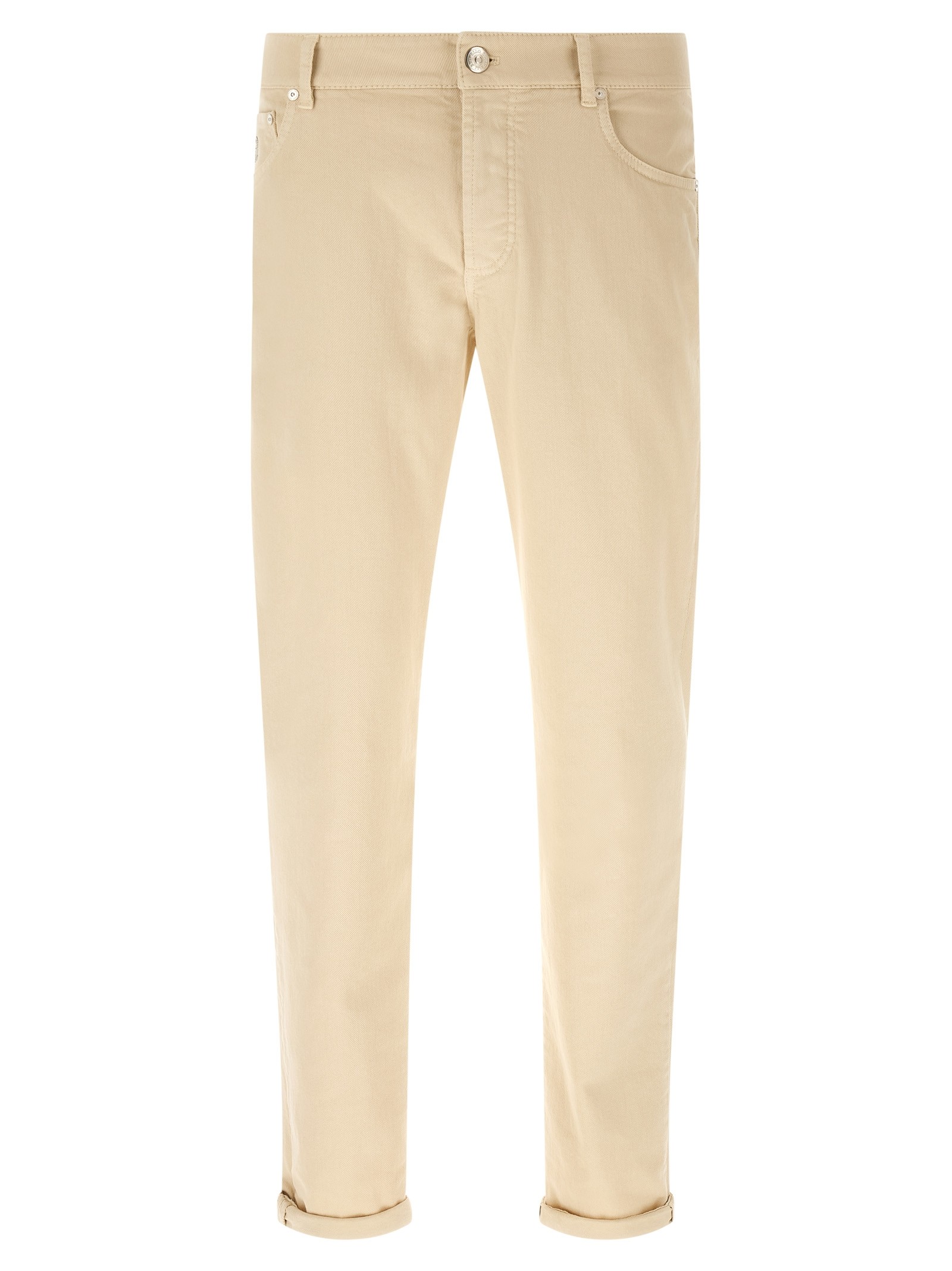 Brunello Cucinelli Logo Embroidery Jeans