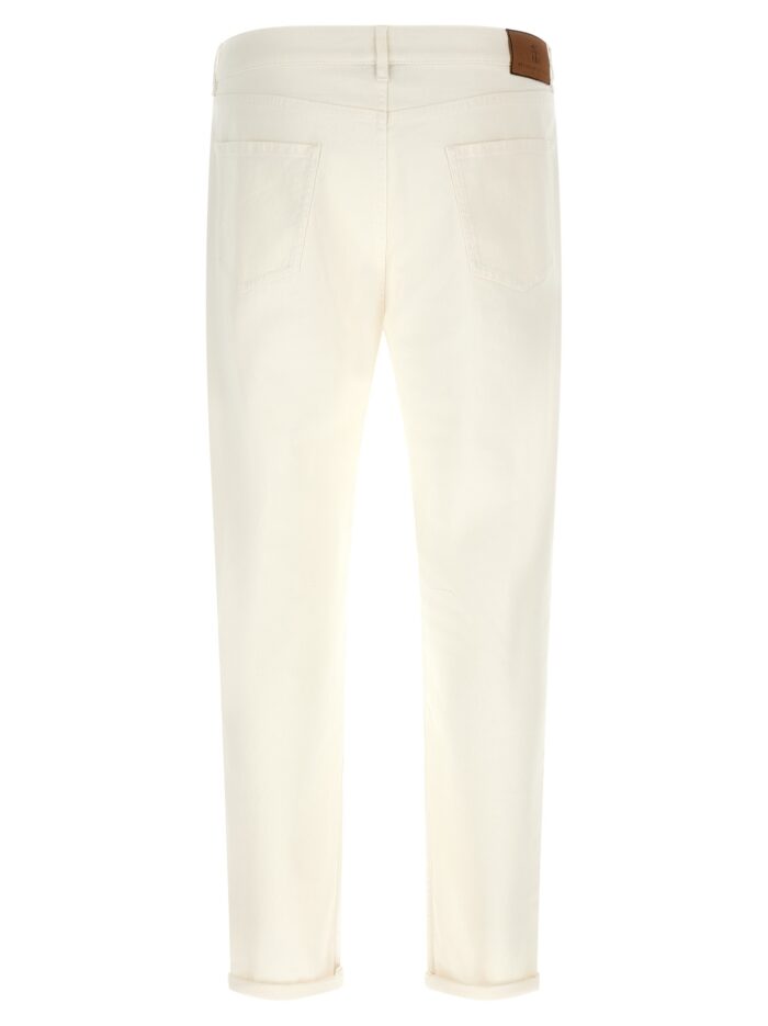 Brunello Cucinelli Logo Embroidery Jeans