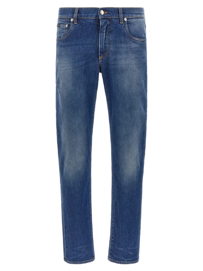 dolce & gabbana logo embroidery jeans Dolce & Gabbana Logo Embroidery Jeans