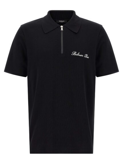 Balmain Logo Embroidery Polo Shirt