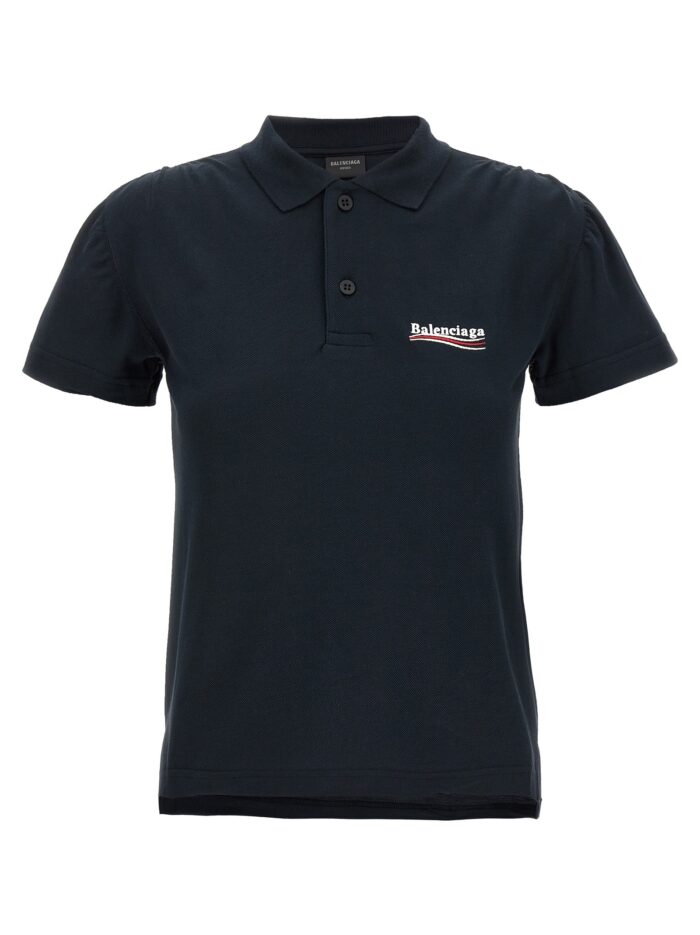 balenciaga logo embroidery polo shirt Balenciaga Logo Embroidery Polo Shirt