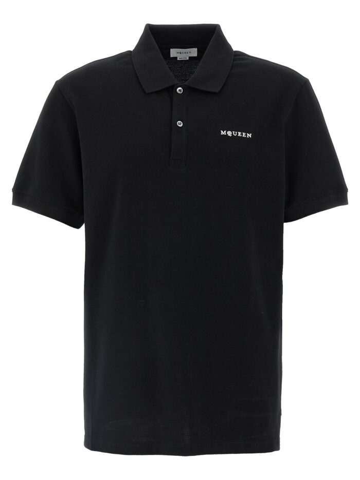 mcqueen logo embroidery polo shirt MCQUEEN Logo Embroidery Polo Shirt