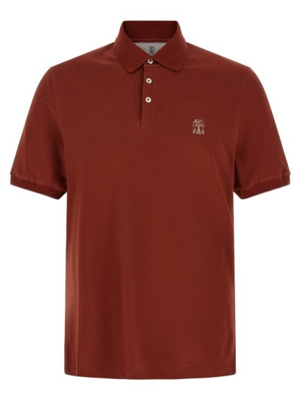 Brunello Cucinelli Logo Embroidery Polo Shirt