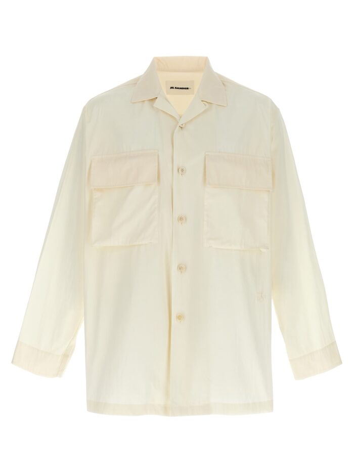 jil sander logo embroidery shirt JIL SANDER Logo Embroidery Shirt