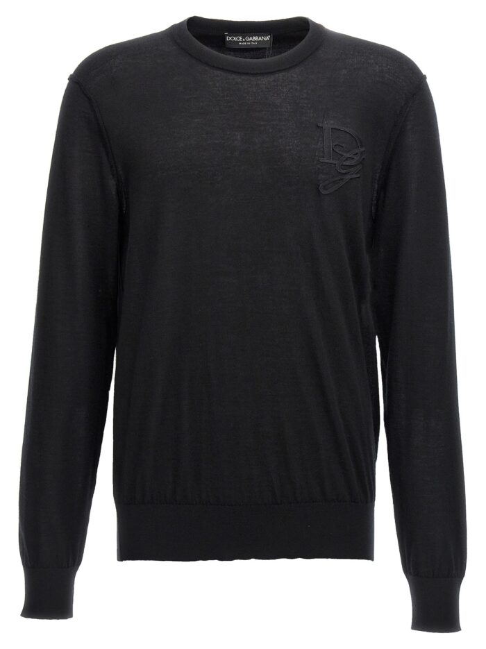 dolce & gabbana logo embroidery sweater Dolce & Gabbana Logo Embroidery Sweater