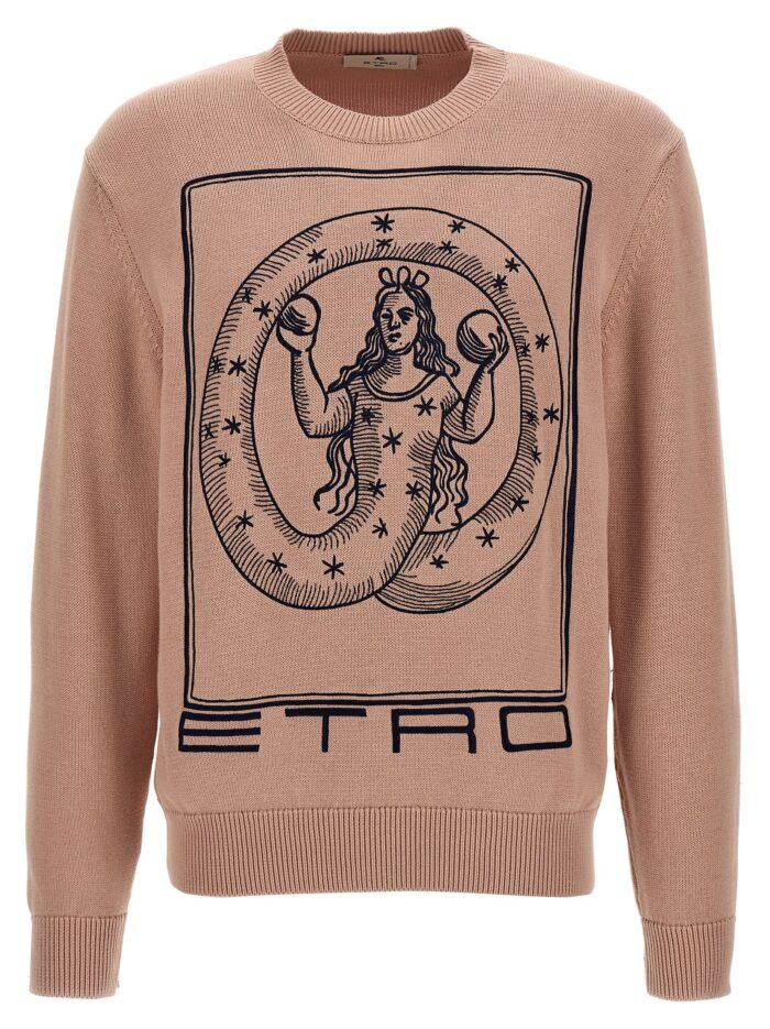 etro logo embroidery sweater Etro Logo Embroidery Sweater