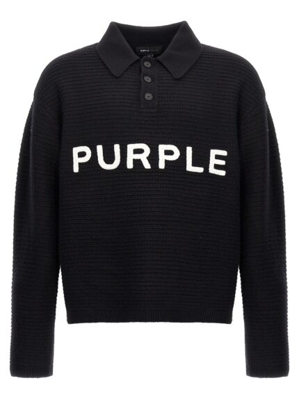 PURPLE Logo Embroidery Sweater