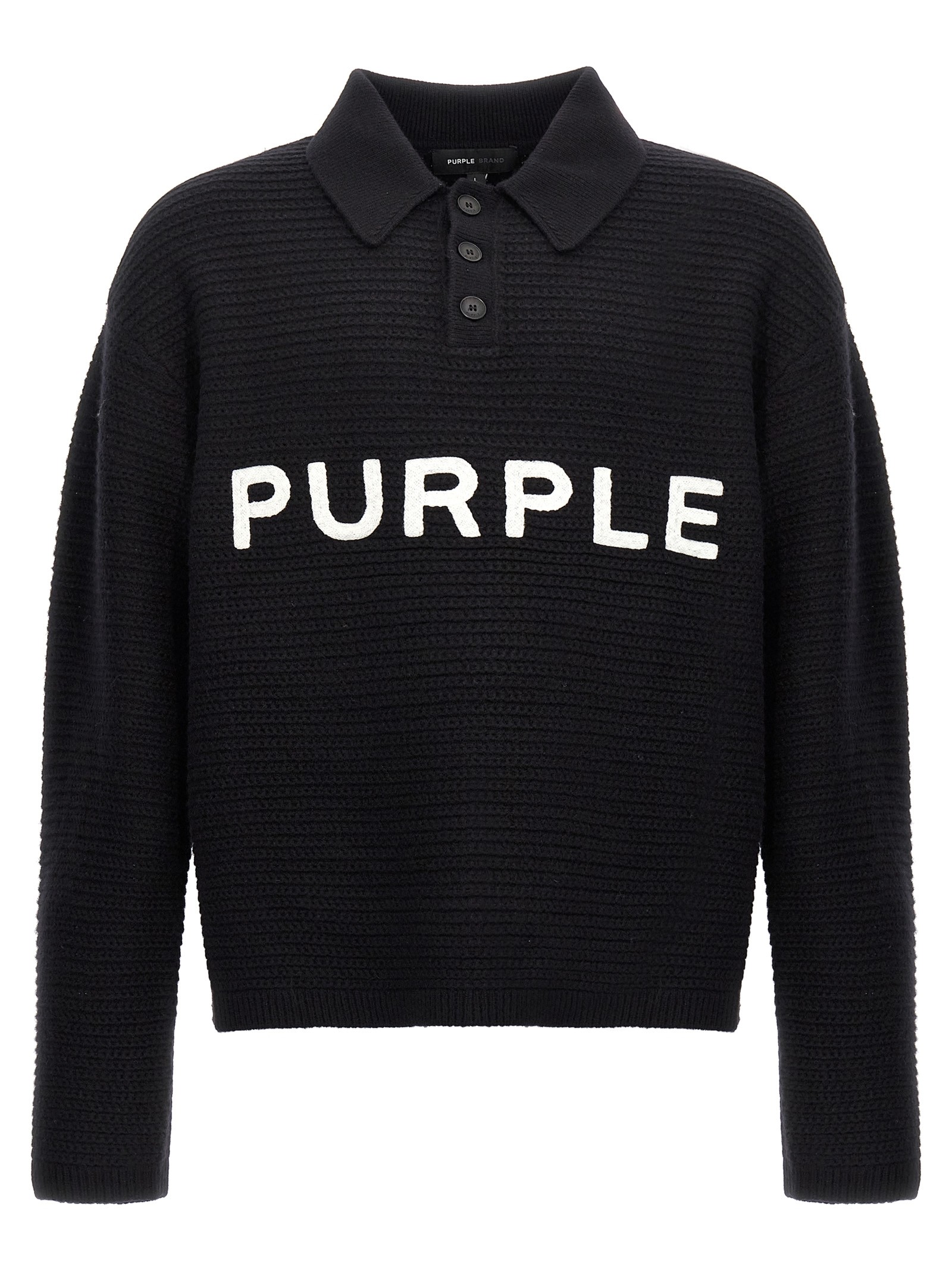PURPLE Logo Embroidery Sweater
