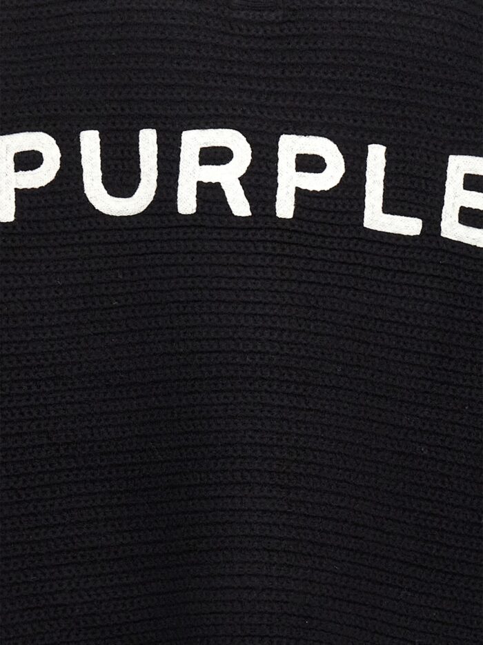 PURPLE Logo Embroidery Sweater